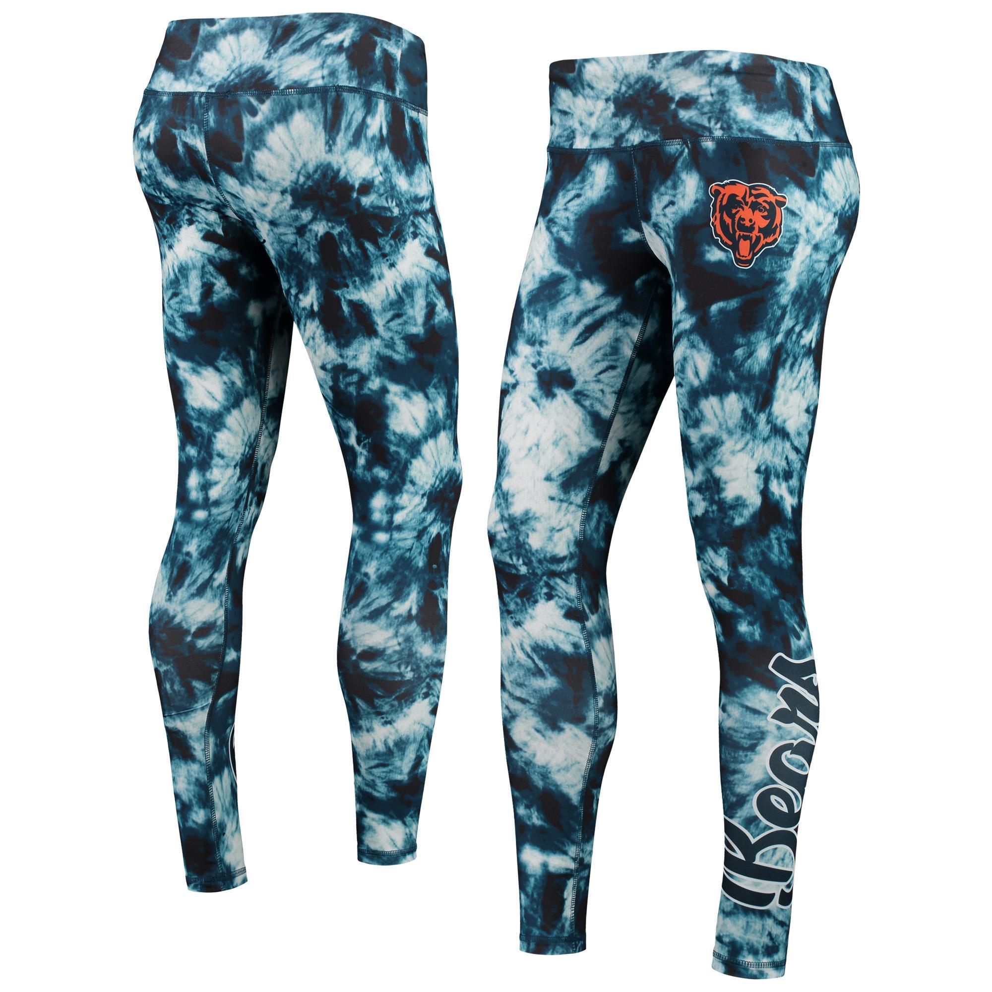 Womens FOCO Chicago Bears Tie-Dye Leggings Blue product image