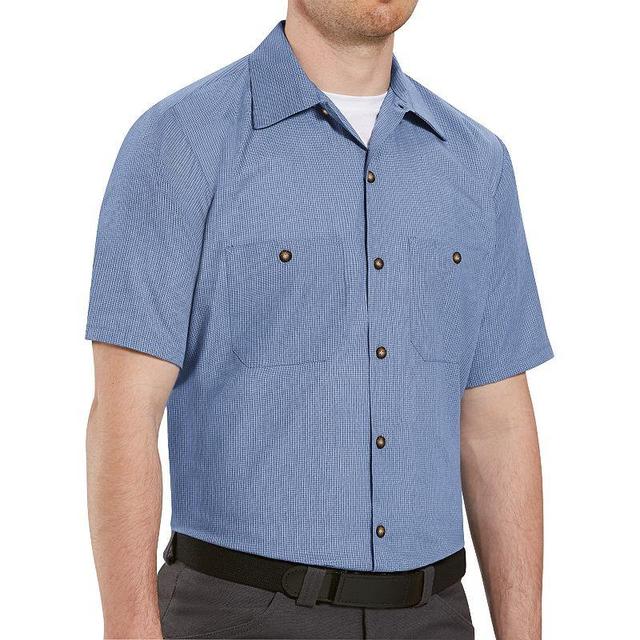 Mens Red Kap Classic-Fit Striped Button-Down Work Shirt Blue Blue Product Image