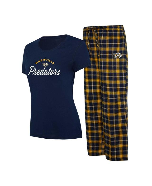 Womens Concepts Sport Navy Nashville Predators Arctic T-shirt and Pajama Pants Sleep Set - Navy Product Image