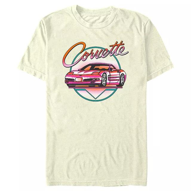 Mens Corvette Flouorescent Colors Graphic Tee Product Image