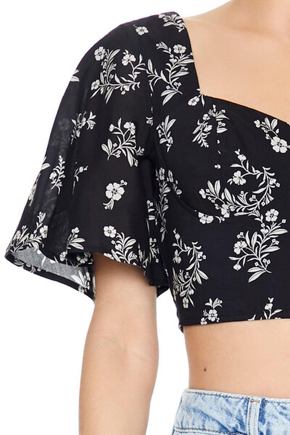 Sweetheart Floral Print Crop Top | Forever 21 Product Image