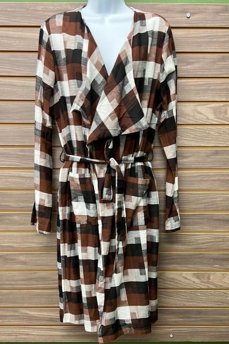 Brown Plaid Dress product image