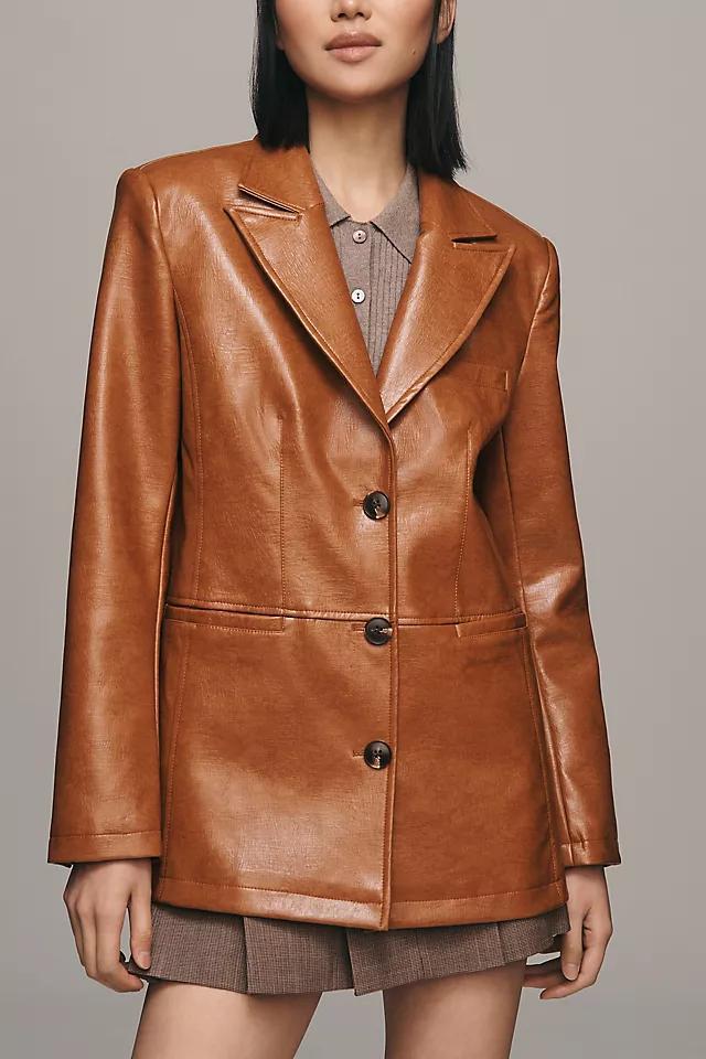 Maeve Faux Leather Jacket Product Image