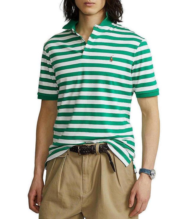 Polo Ralph Lauren Classic Fit Stripe Soft Cotton Short-Sleeve Polo Shirt Product Image