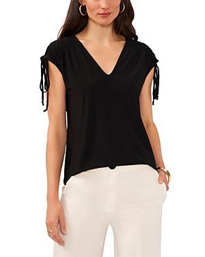 Vince Camuto Smocked Sleeveless Blouse Product Image