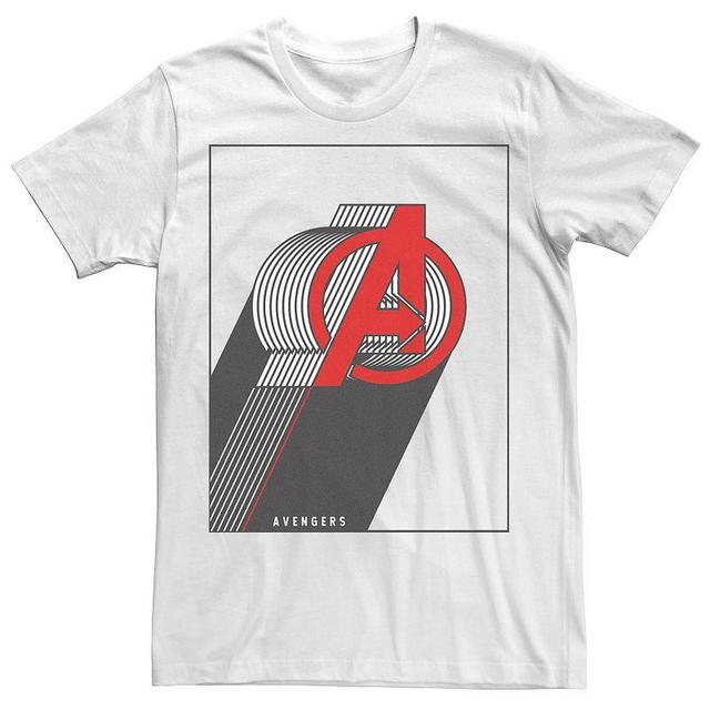 Mens Marvel Avengers Stacked Lines Logo Tee Product Image