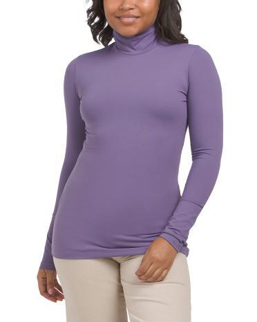 Mock Neck Long Sleeve Top for Women Product Image