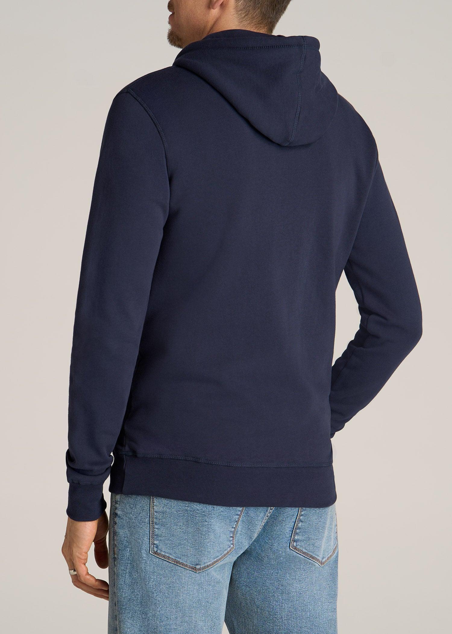 Wearever Fleece Pullover Men's Tall Hoodie in Navy Product Image