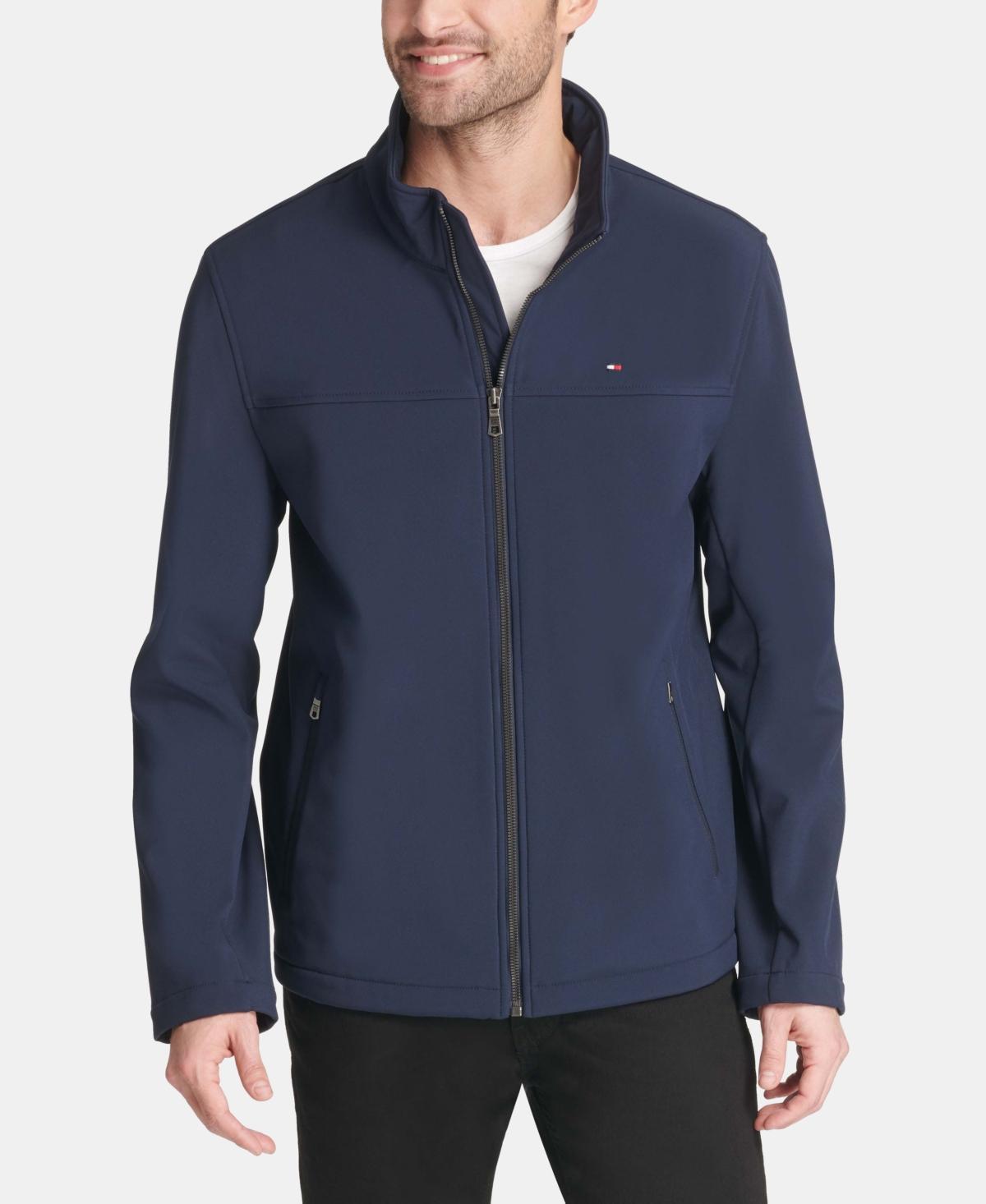 Tommy Hilfiger Mens Soft-Shell Classic Zip-Front Jacket Product Image