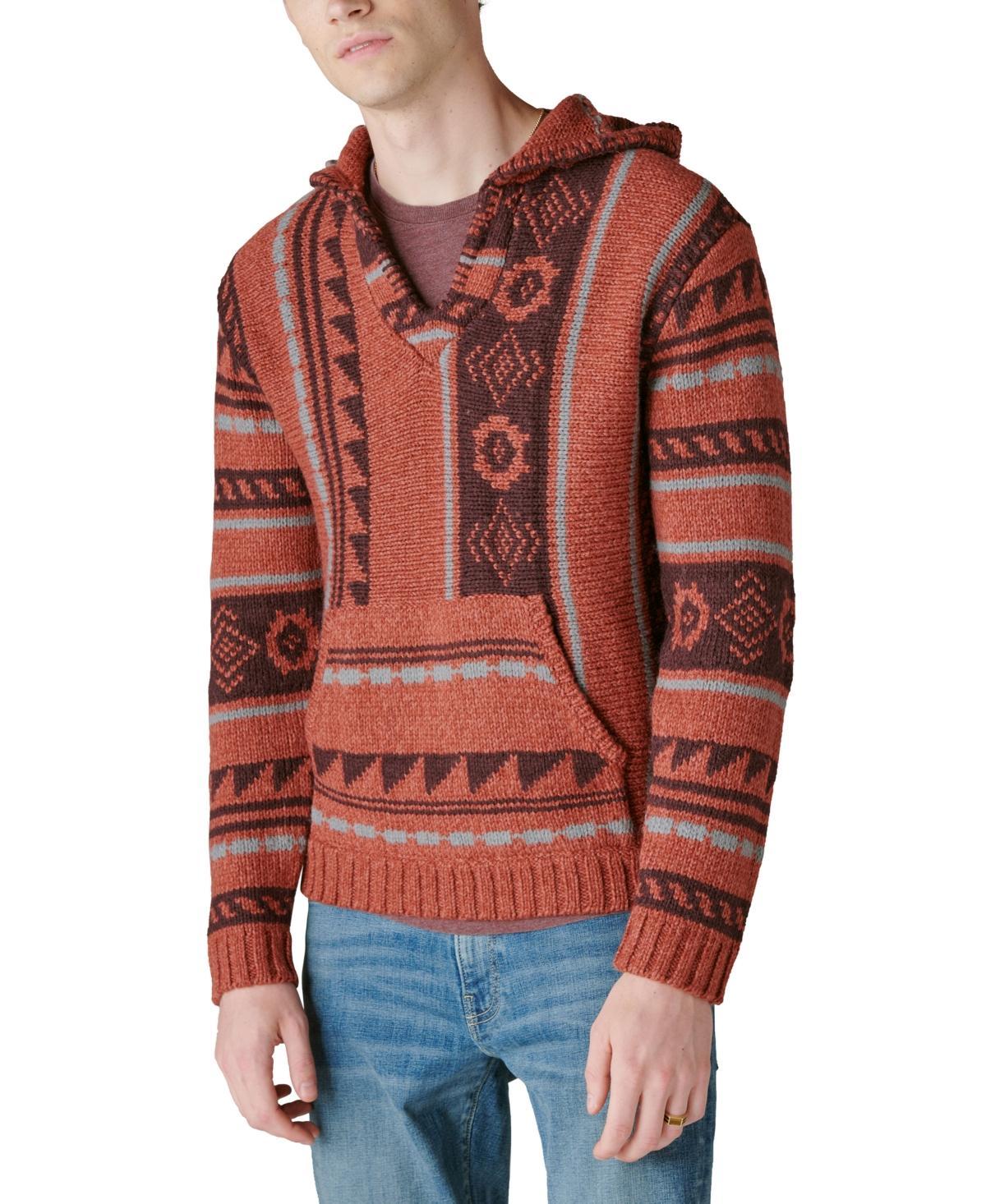 Lucky Brand Southwestern Pattern Knit Hoodie Product Image