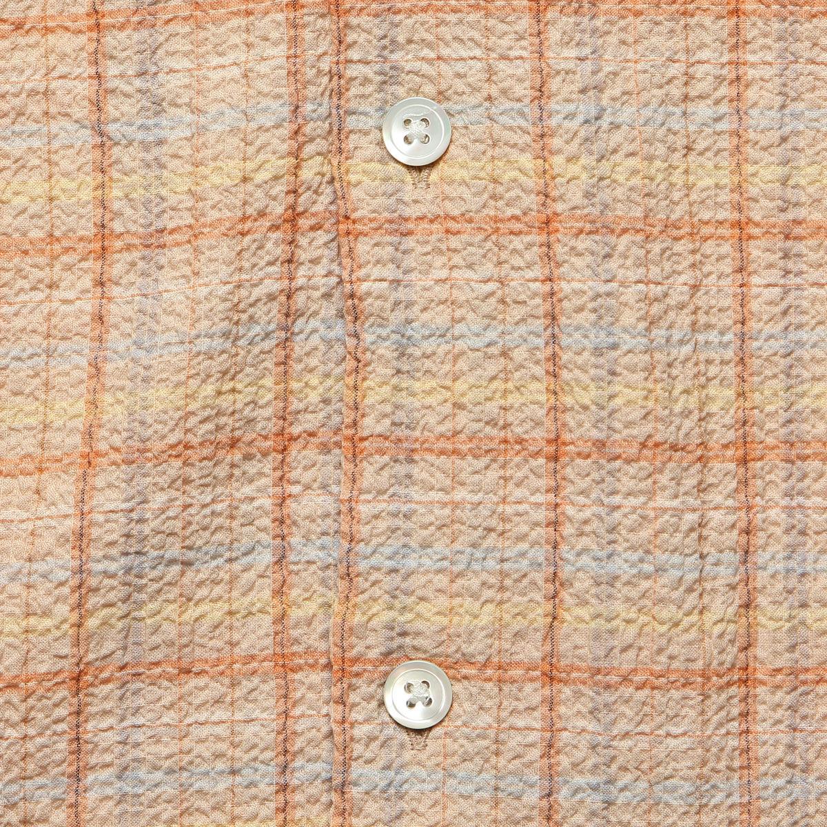 Plaid Crepe Camp Shirt - Multi Product Image