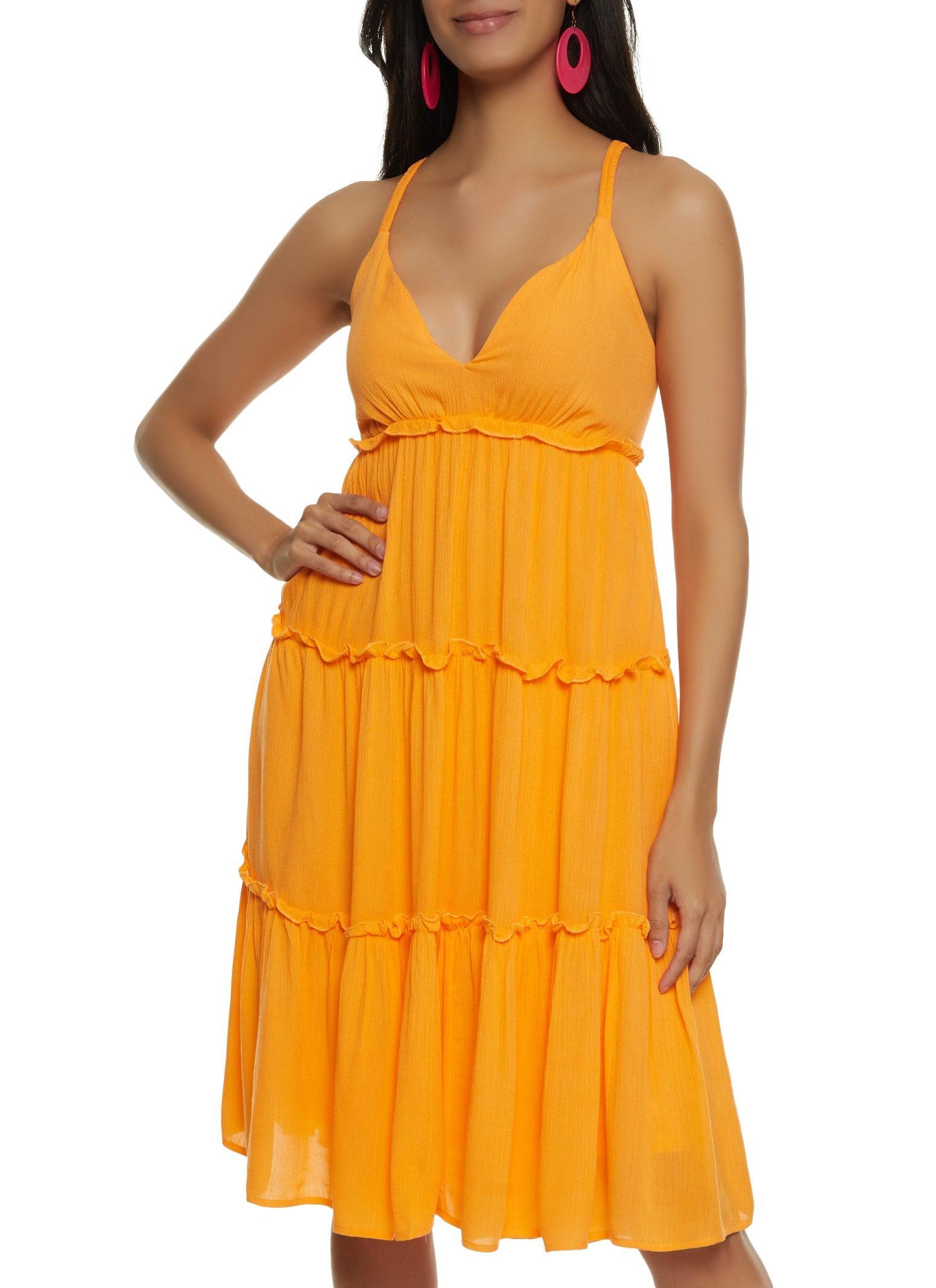 Womens Haute Monde Tiered Cami Midi Dress Product Image