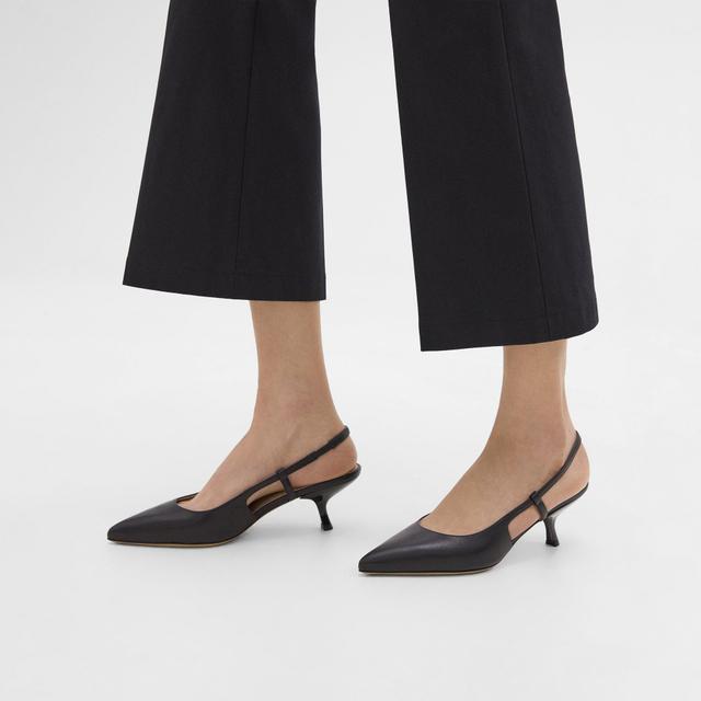 Leather Micro Slingback Pump | Theory Product Image