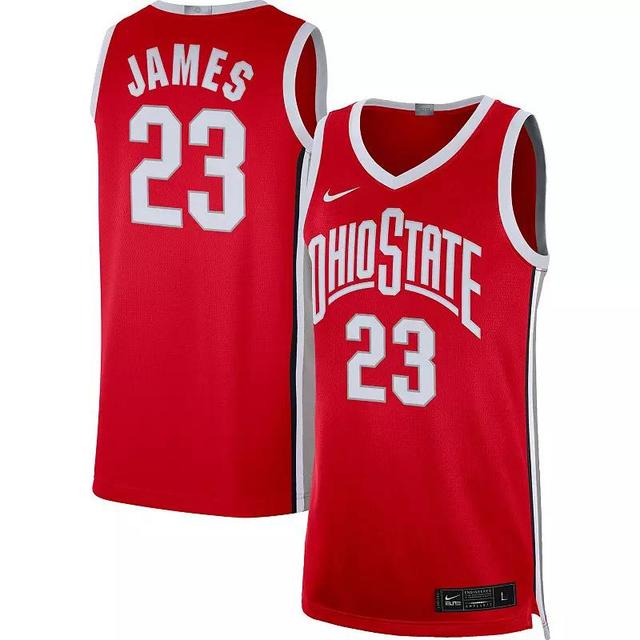 Mens Nike LeBron James Scarlet Ohio State Buckeyes Alumni Player Limited Basketball Jersey Product Image