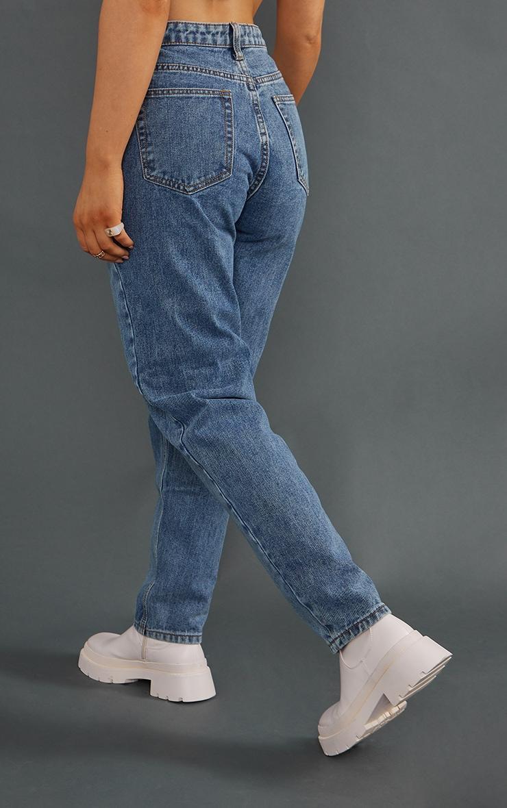 PRETTYLITTLETHING Vintage Wash Mom Jeans Product Image