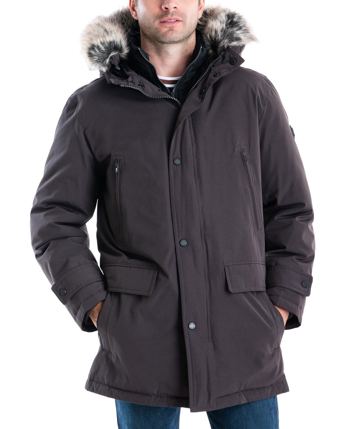 Michael Kors Mens Hooded Bib Snorkel Parka, Created for Macys Product Image