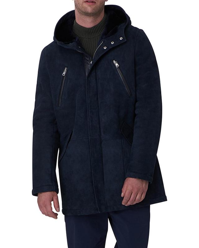 Mens Shearling Lamb Parka Jacket Product Image