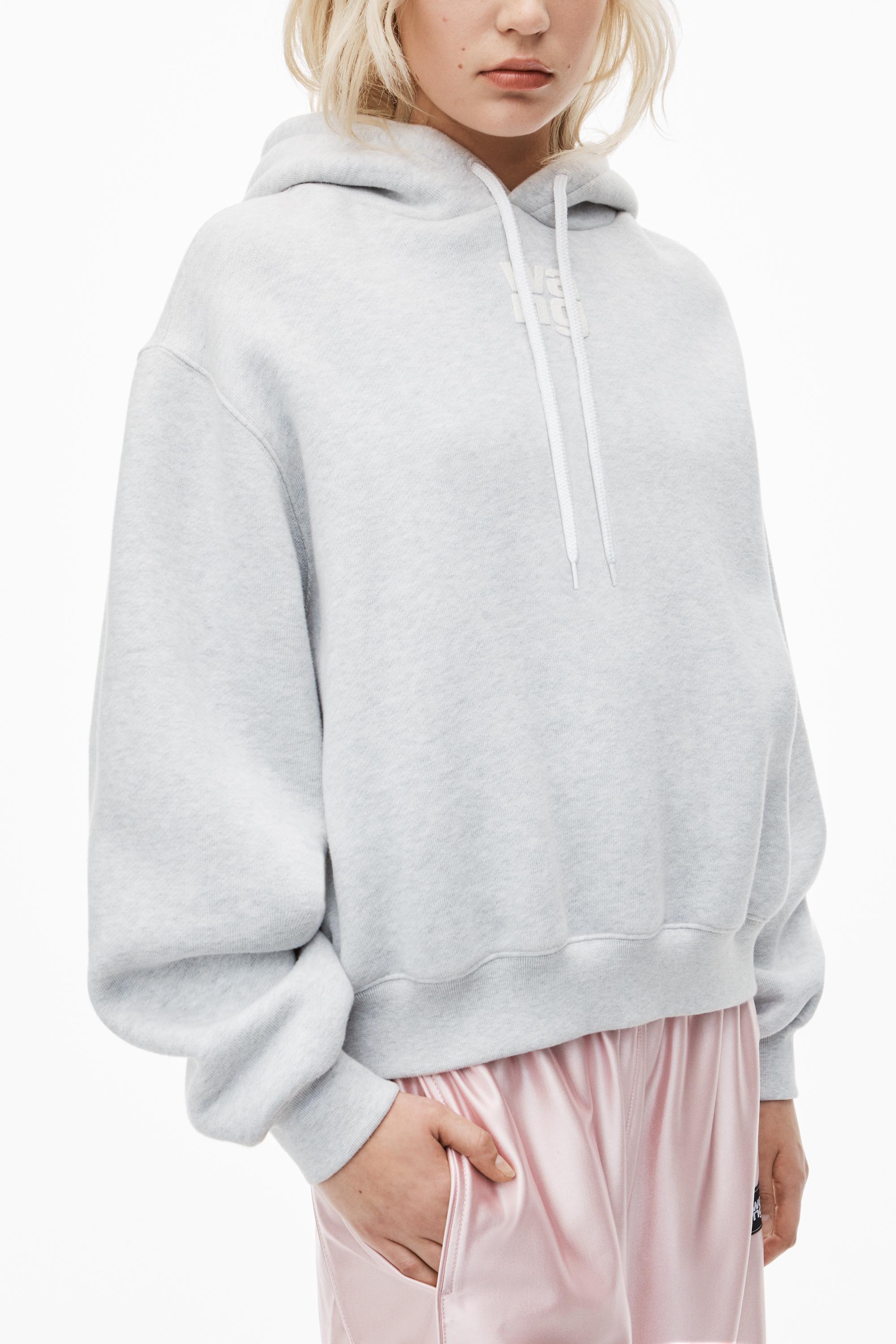 Puff Logo Hoodie In Structured Terry Product Image