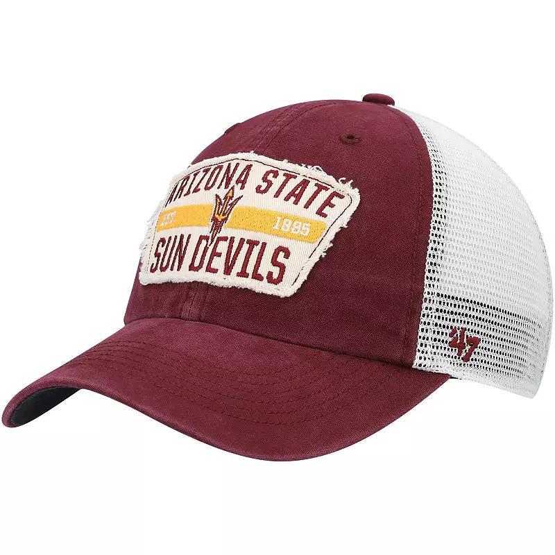 Mens 47 Maroon Arizona State Sun Devils Crawford Clean Up Trucker Snapback Hat Product Image