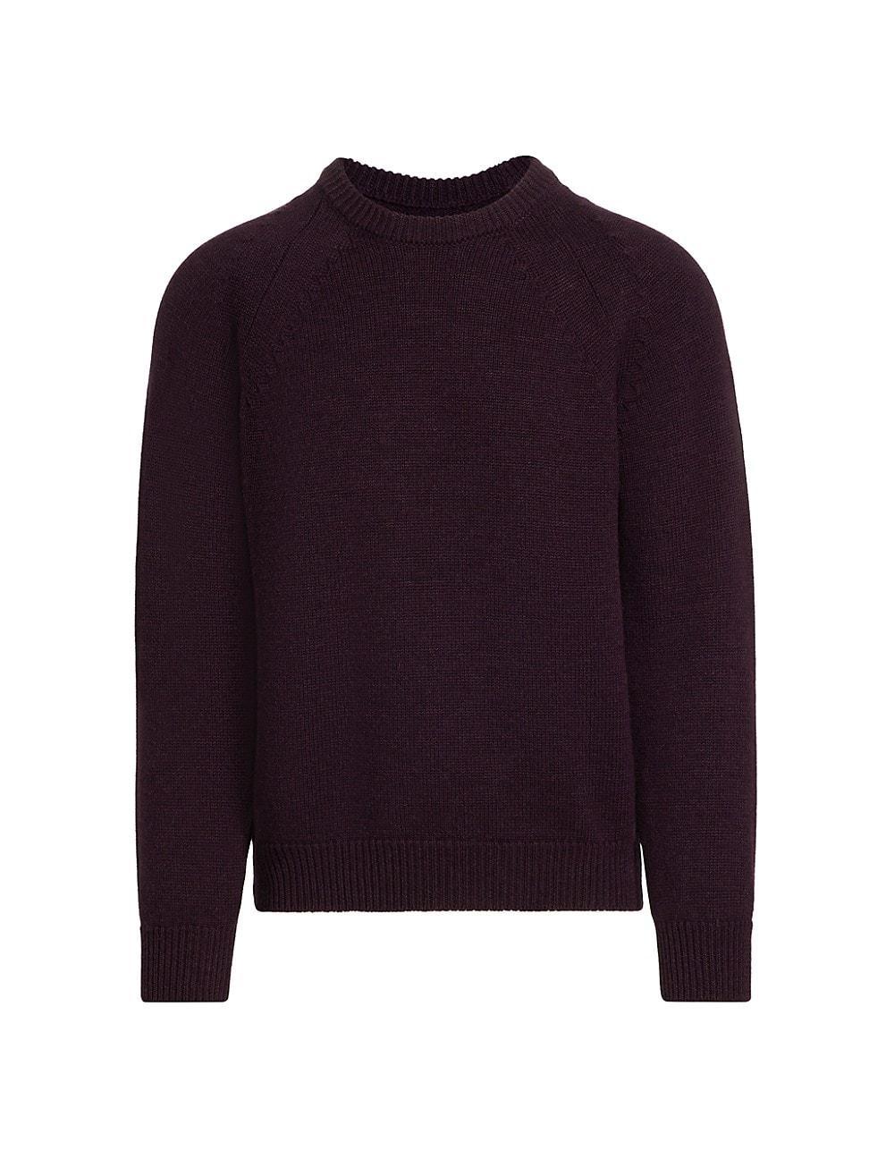 Mens COLLECTION Cable Arm Stitch Crewneck Product Image