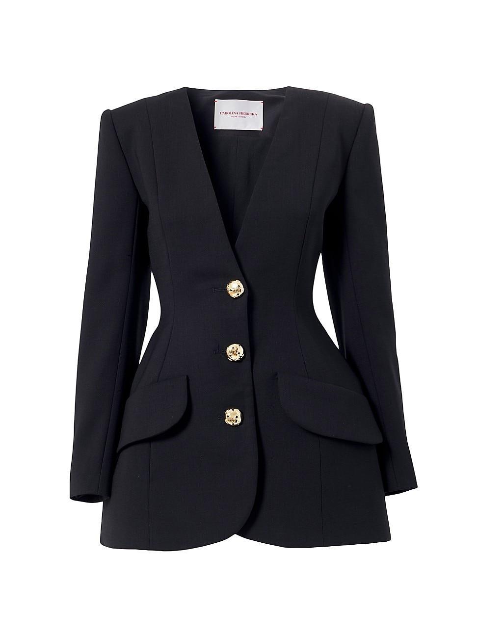 Womens Broad Wool Blazer Product Image