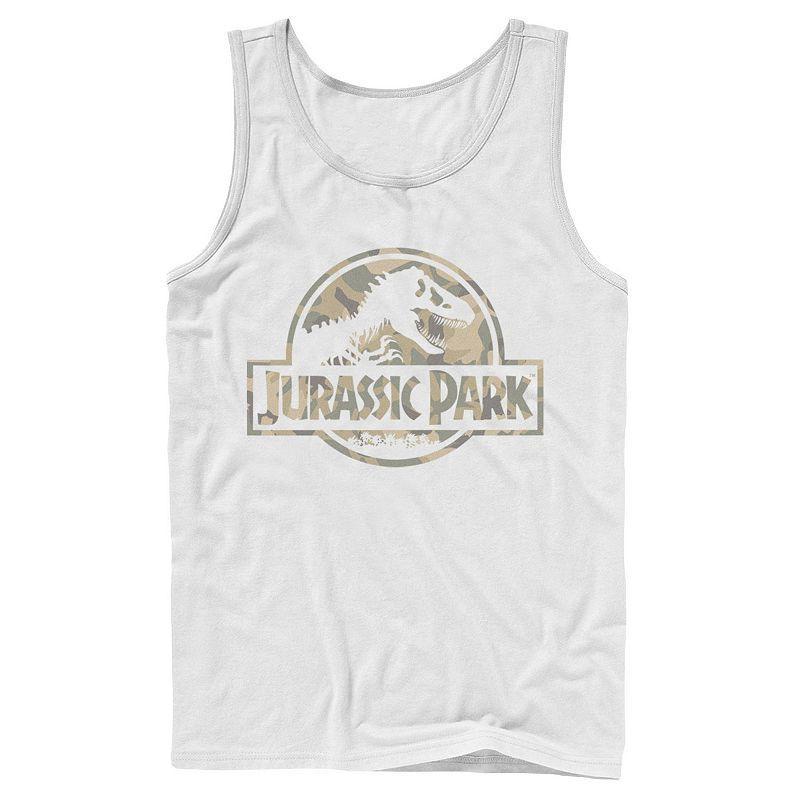 Mens Jurassic Park Abstract Color Logo Tank Top Product Image