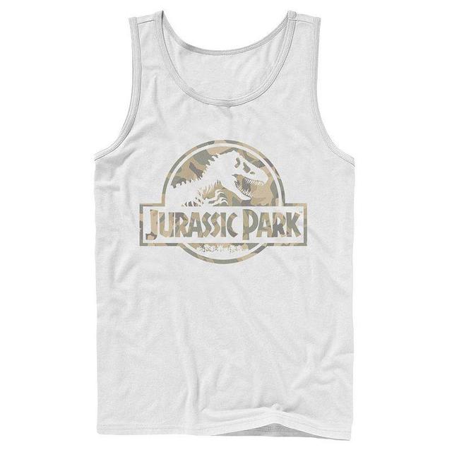 Mens Jurassic Park Abstract Color Logo Tank Top Product Image