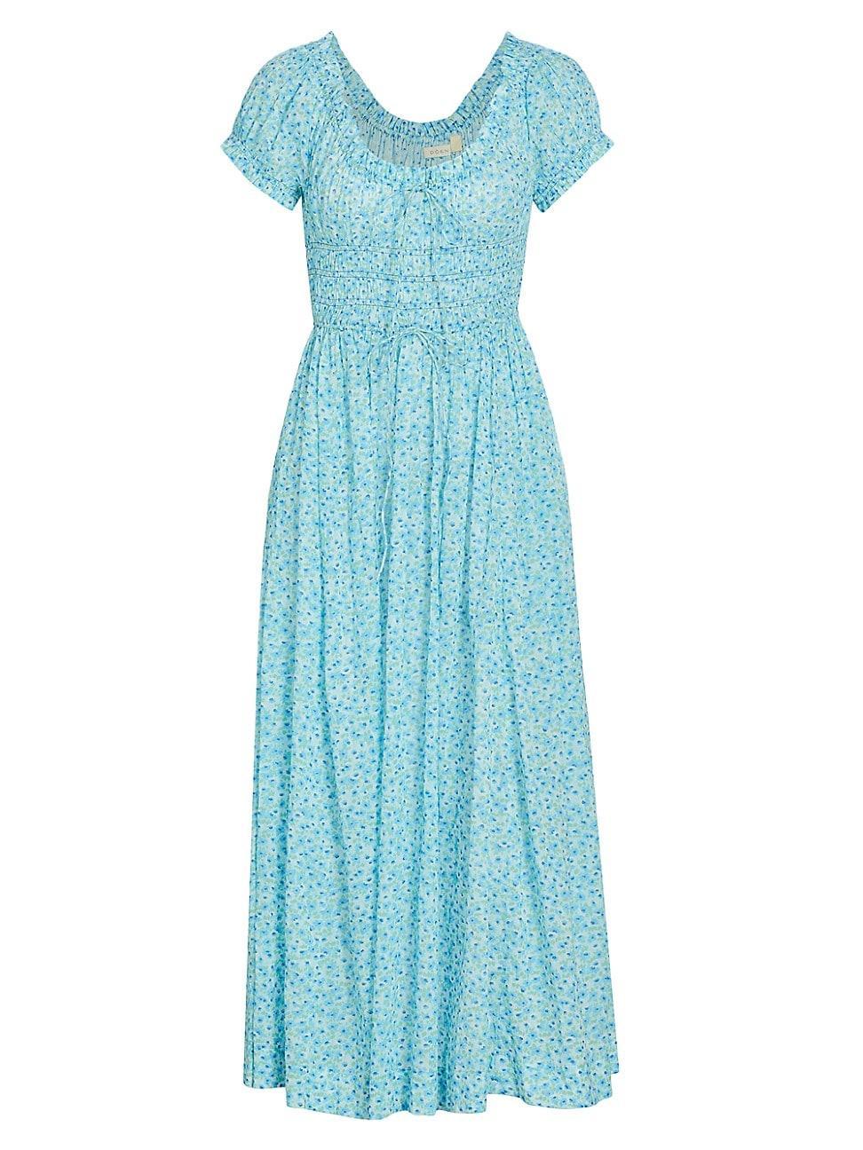 Womens Ashlynn Floral Cotton Midi-Dress Product Image