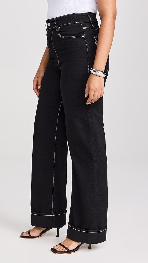 PAIGE Sasha Wide Cuff Jeans | Shopbop Product Image