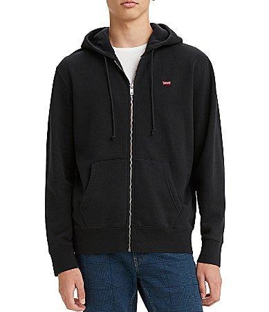 Mens Levis Zip-Up Hoodie Grey Product Image