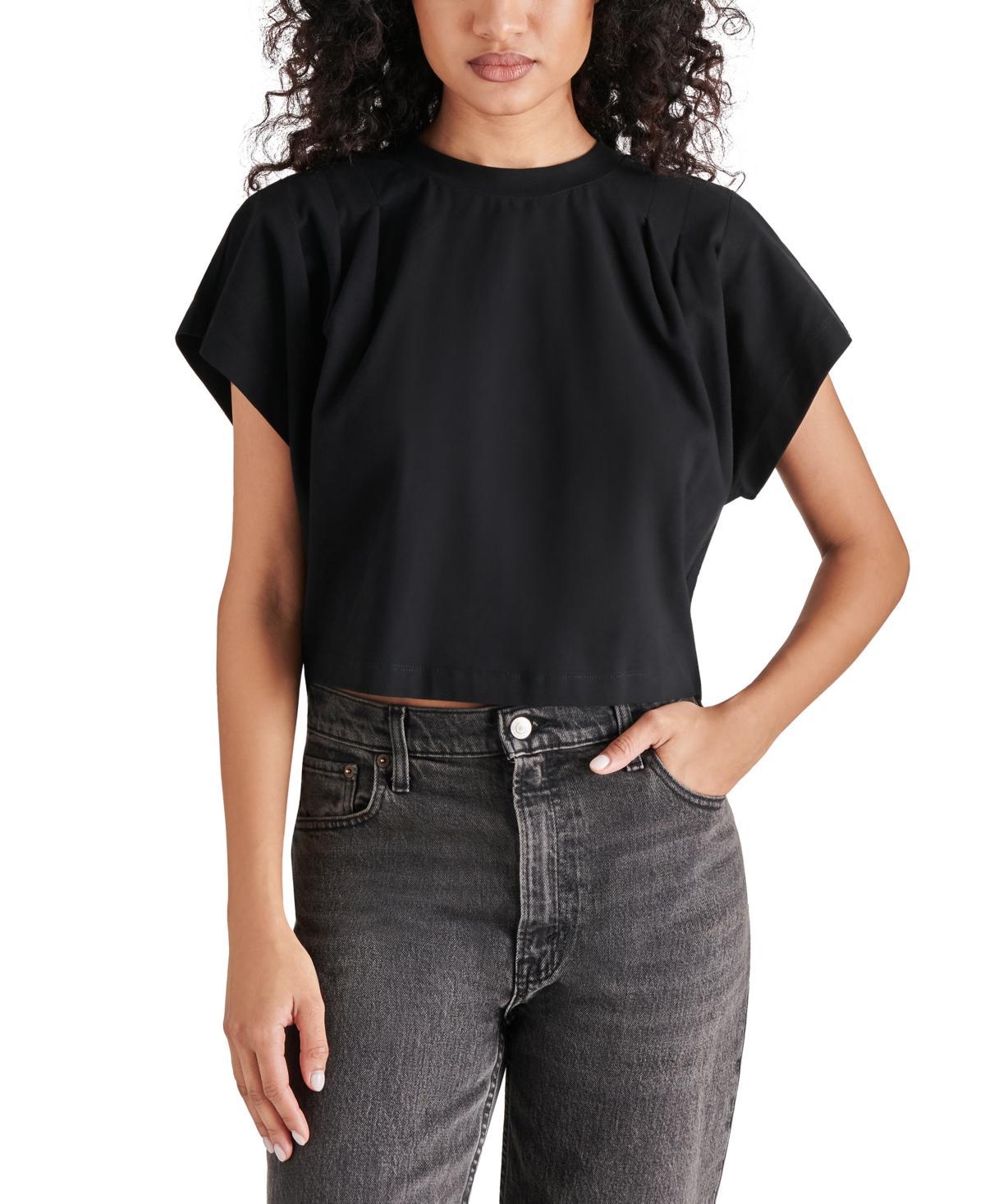 Steve Madden Womens Noah Dolman-Sleeve Pleated Top Product Image