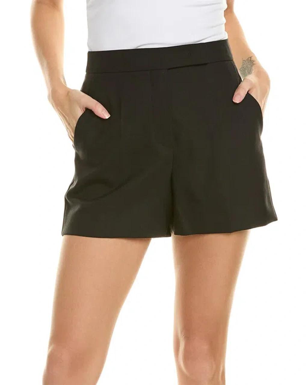 Amato Tailored Wool Blend Shorts In Black Product Image