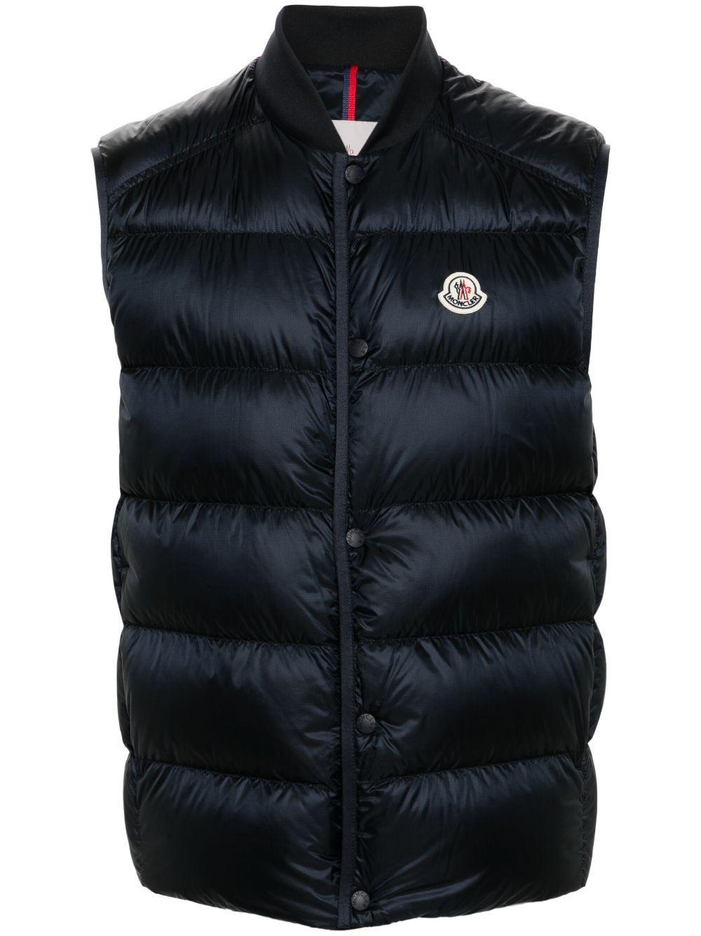 MONCLER Serot Nylon Down Vest In Navy Product Image