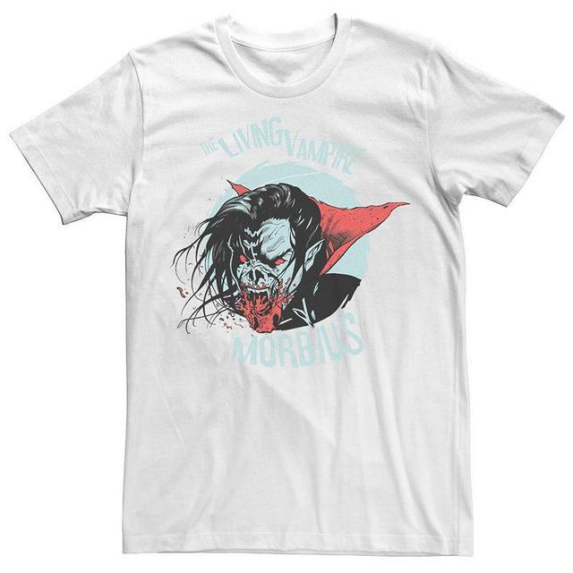 Mens Marvel Morbius The Living Vampire Dark Portrait Tee White Product Image