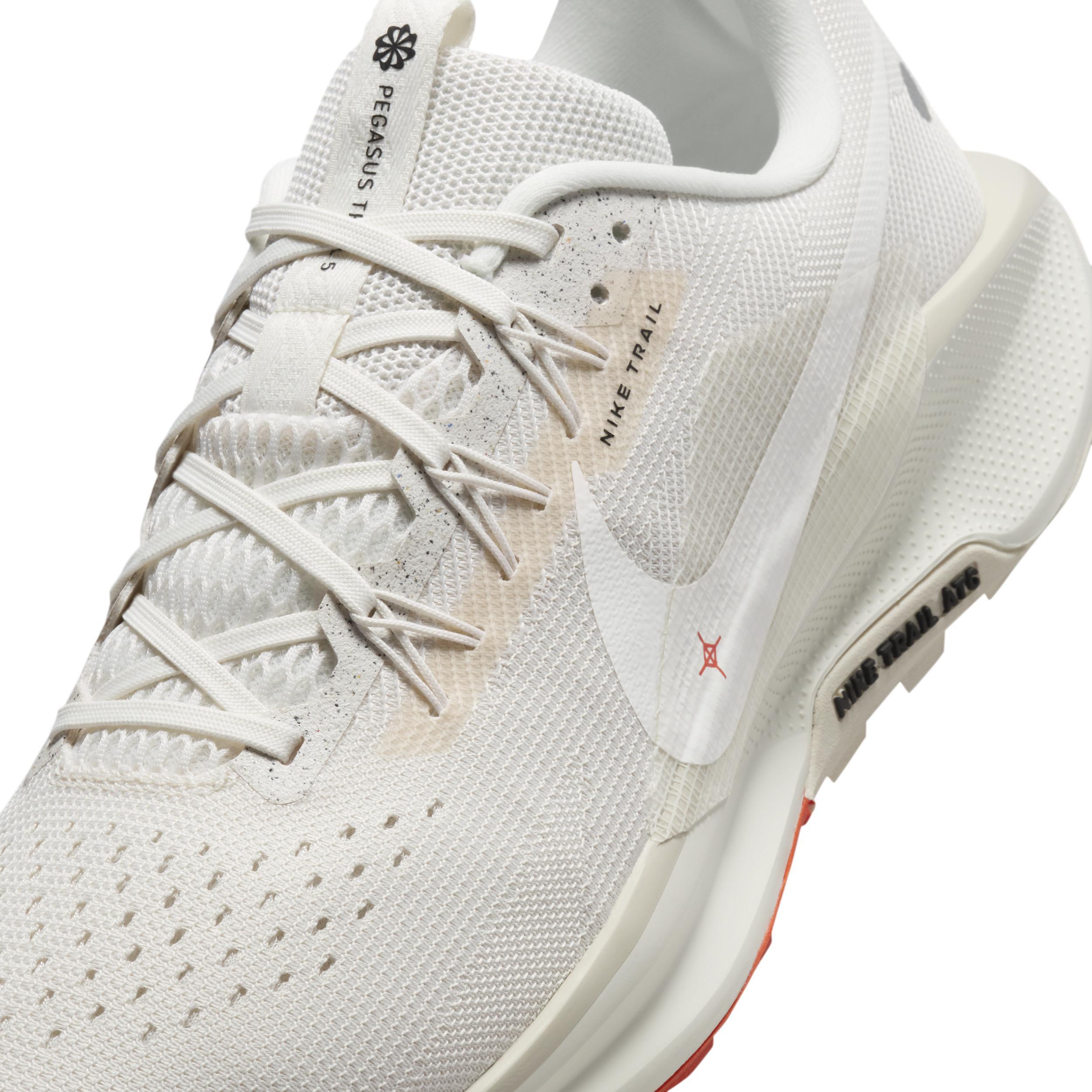 Nike Mens Reactx Pegasus Trail 5 - Running Shoes Phantom/Sail/Picante Red Product Image