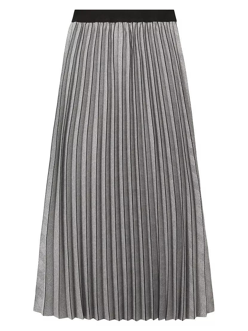 Nova Checked Pleat Midi-Skirt Product Image