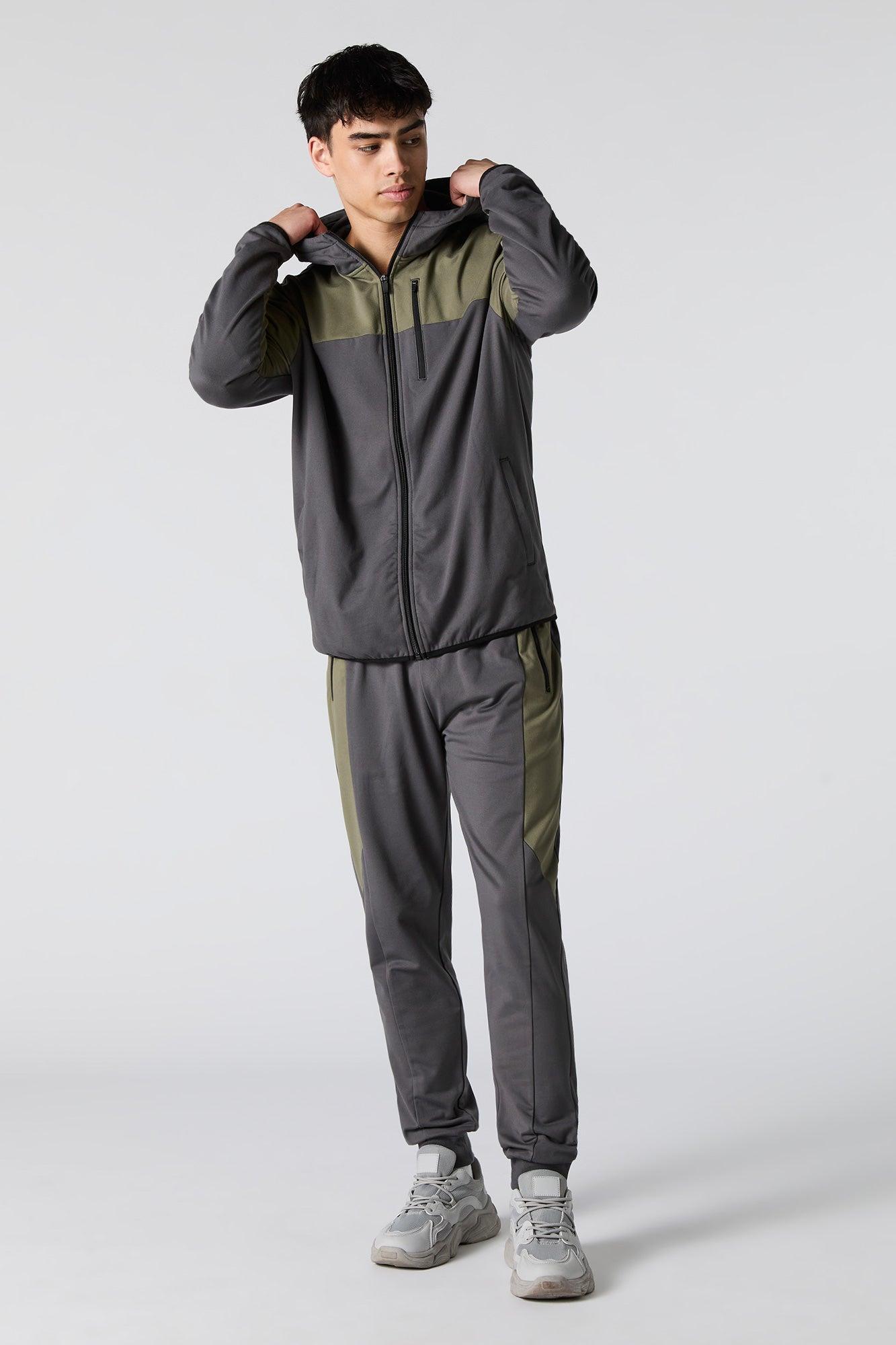 Active Colourblock Zip-Up Hoodie Male Product Image