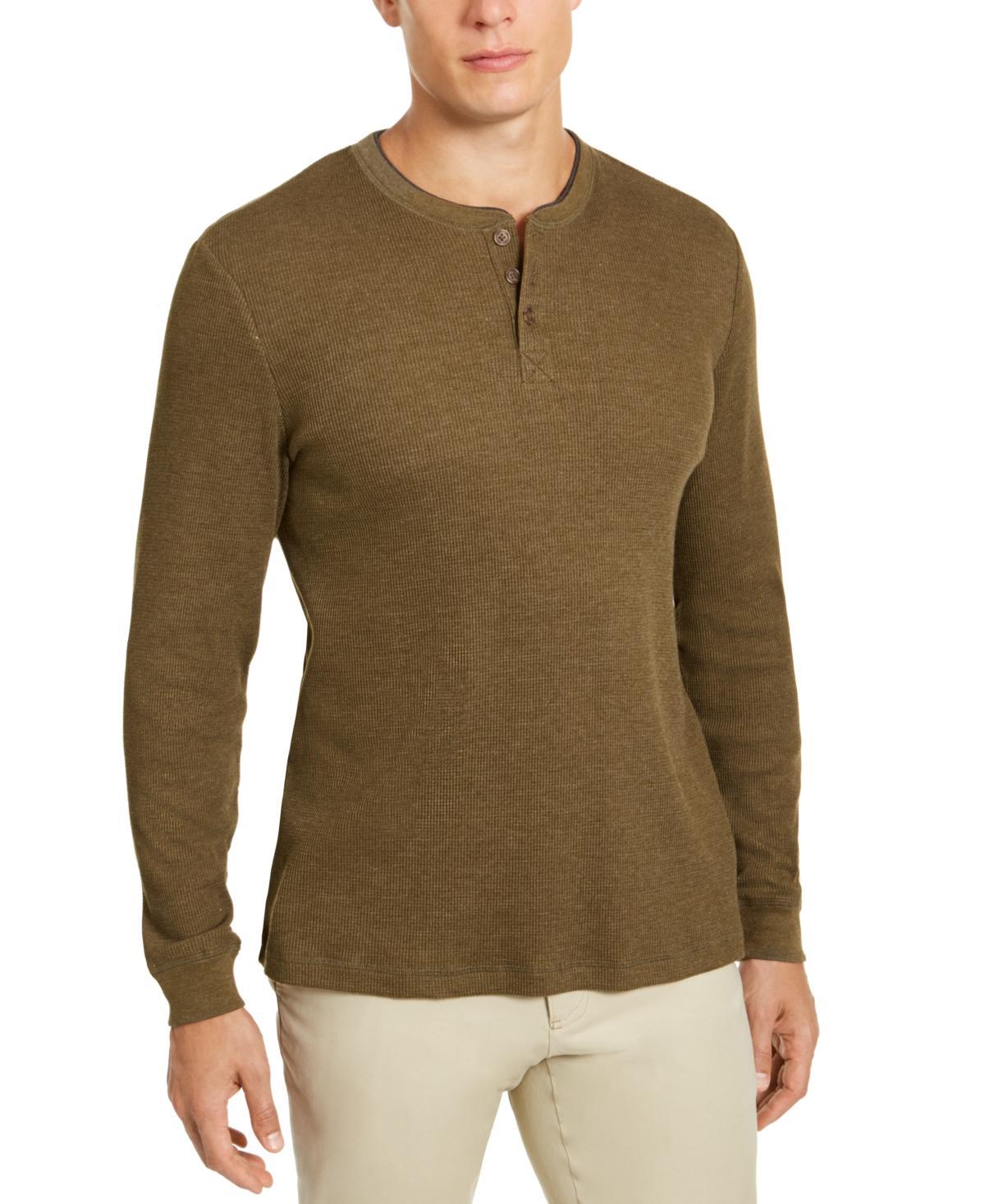 Club Room Mens Thermal Henley Shirt, Created for Macys Product Image