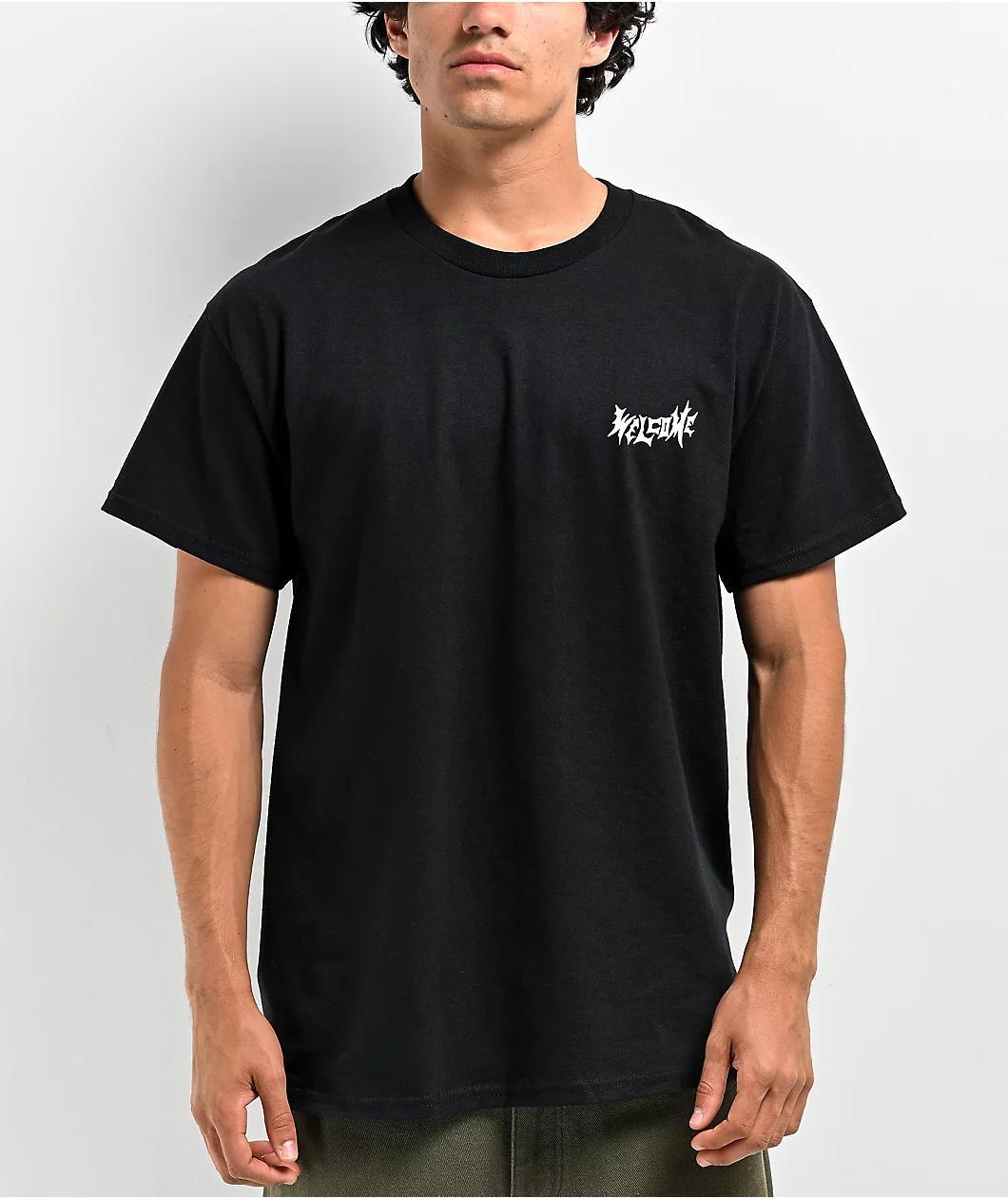 Welcome Saint Black T-Shirt Product Image