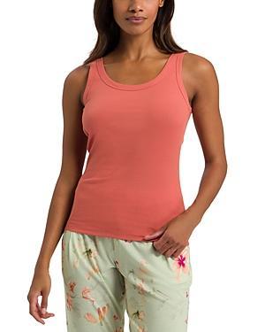 Womens Sleep And Lounge Ribbed Cotton Tank Top Product Image