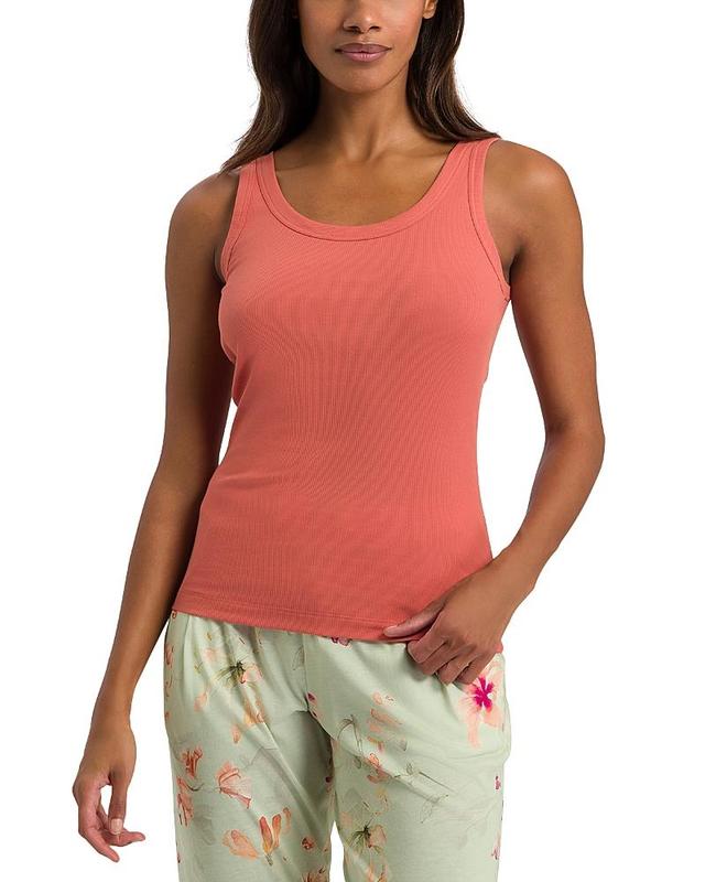 Womens Sleep And Lounge Ribbed Cotton Tank Top Product Image