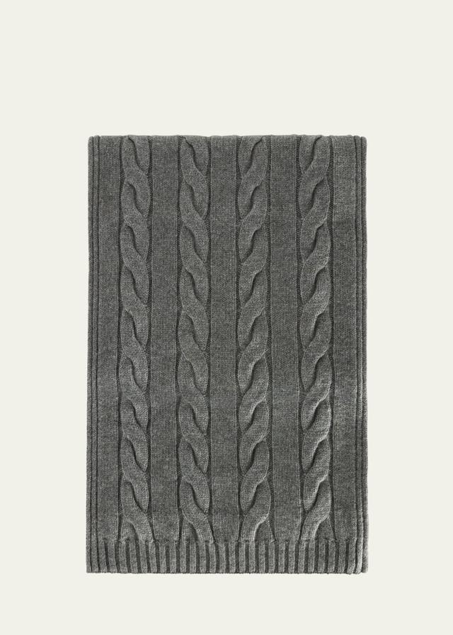 Cashmere Cable Knit Scarf Product Image