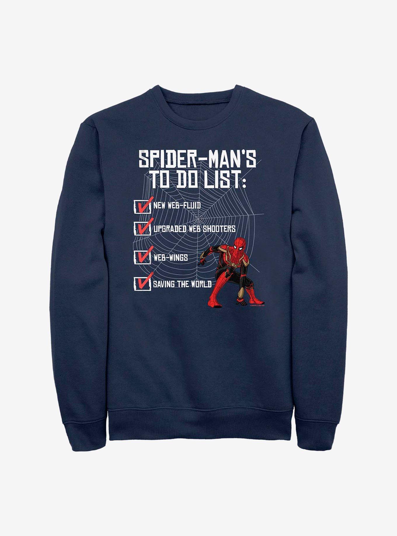 Marvel Spider-Man Spider-Man To Do ListCrew Sweatshirt Product Image