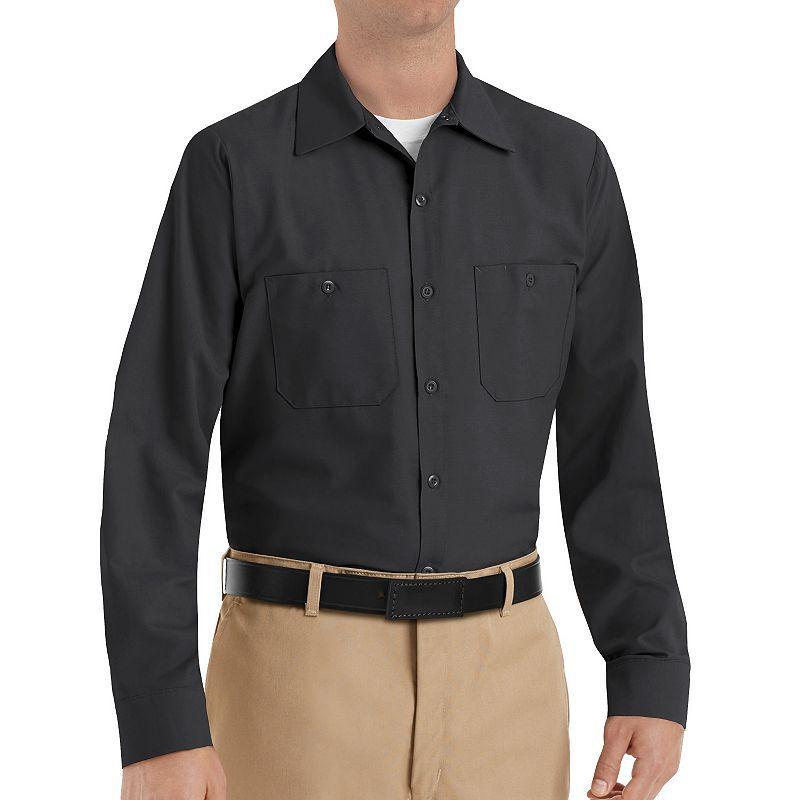 Mens Red Kap Classic-Fit Industrial Button-Down Work Shirt Product Image