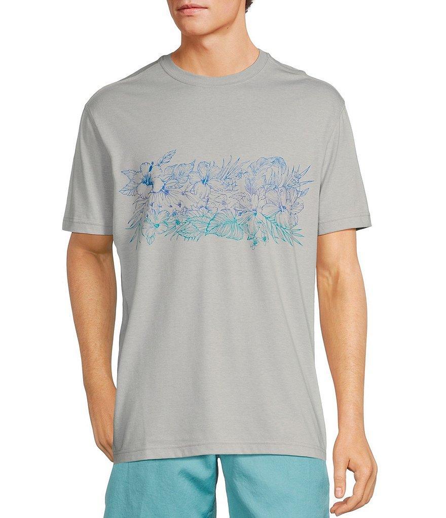 Caribbean Floral Chest Short Sleeve Graphic T-Shirt Product Image