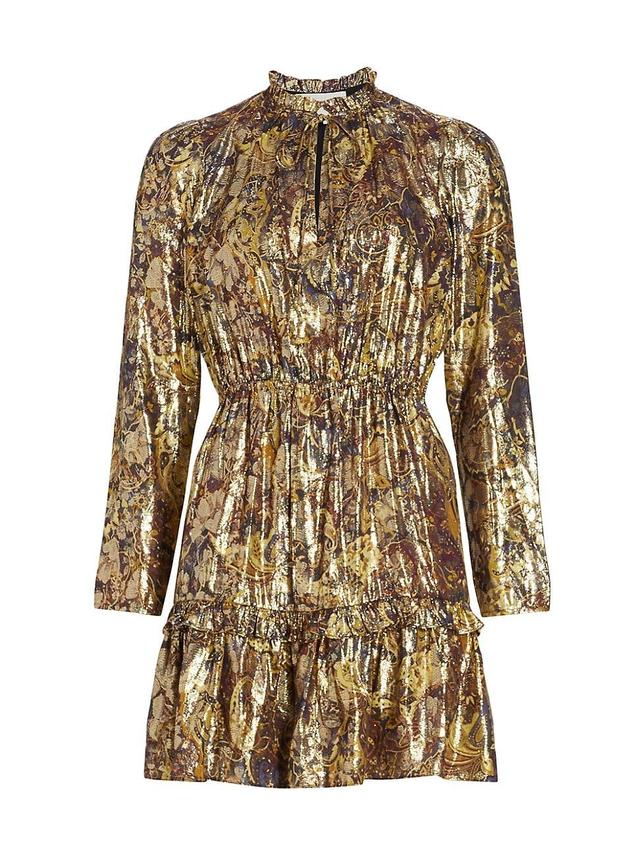 Womens Capi Metallic Minidress Product Image