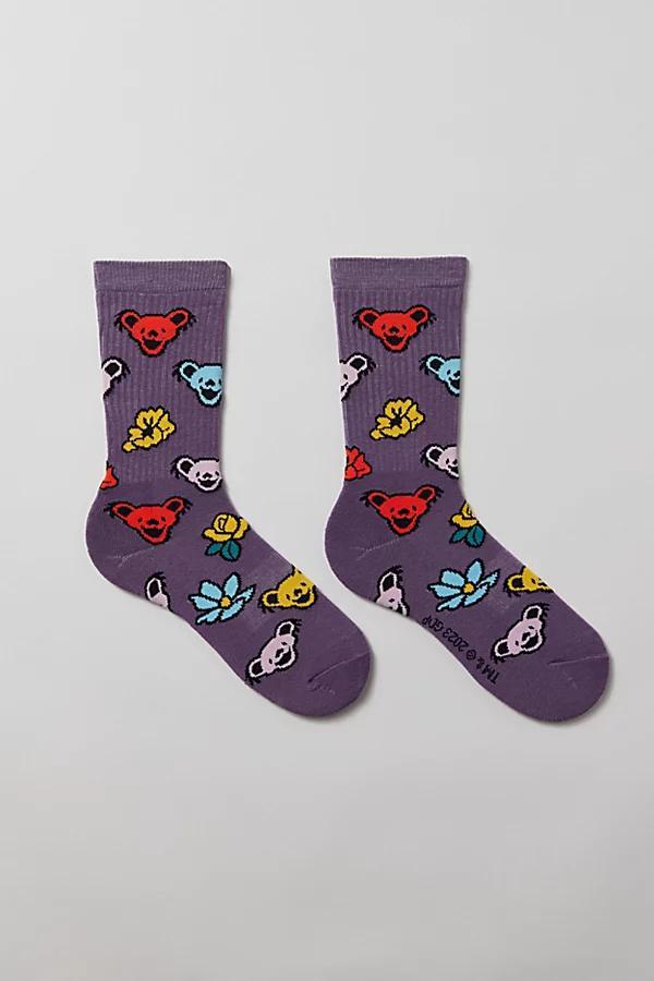 Grateful Dead Bear Icon Crew Sock Mens at Urban Outfitters Product Image