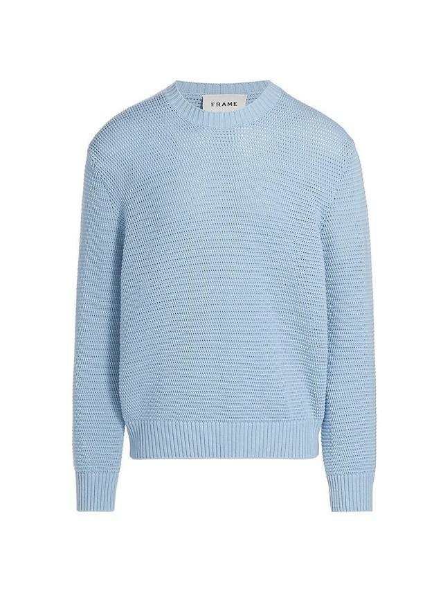 Frame Crewneck Long Sleeve Textured Sweater Product Image