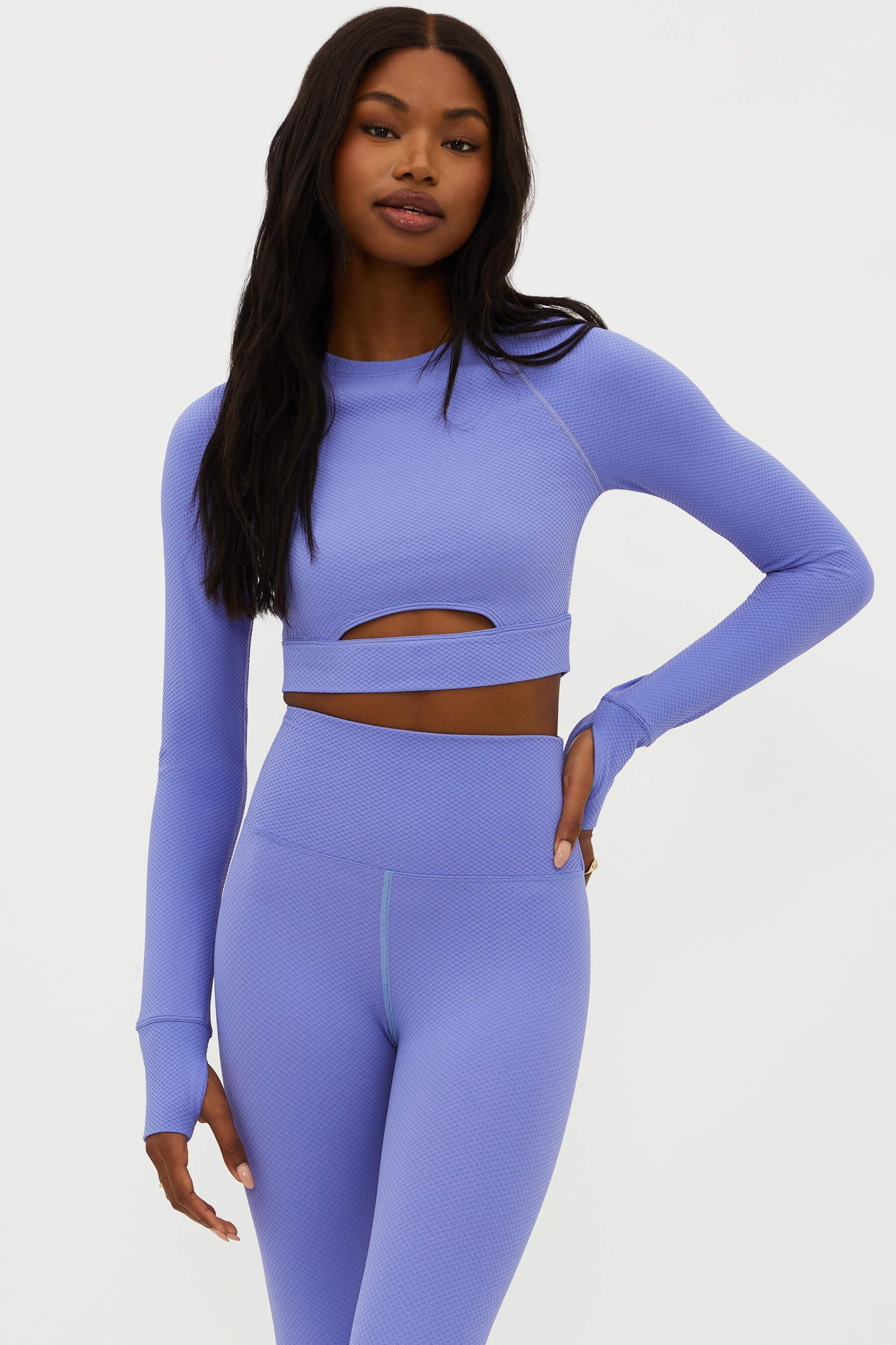 Francine Top Periwinkle Waffle Product Image