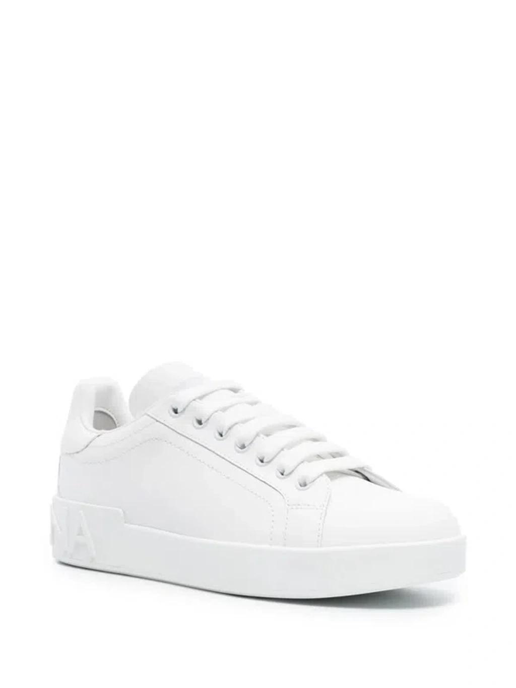 DOLCE & GABBANA Portofino Sneakers In White Product Image